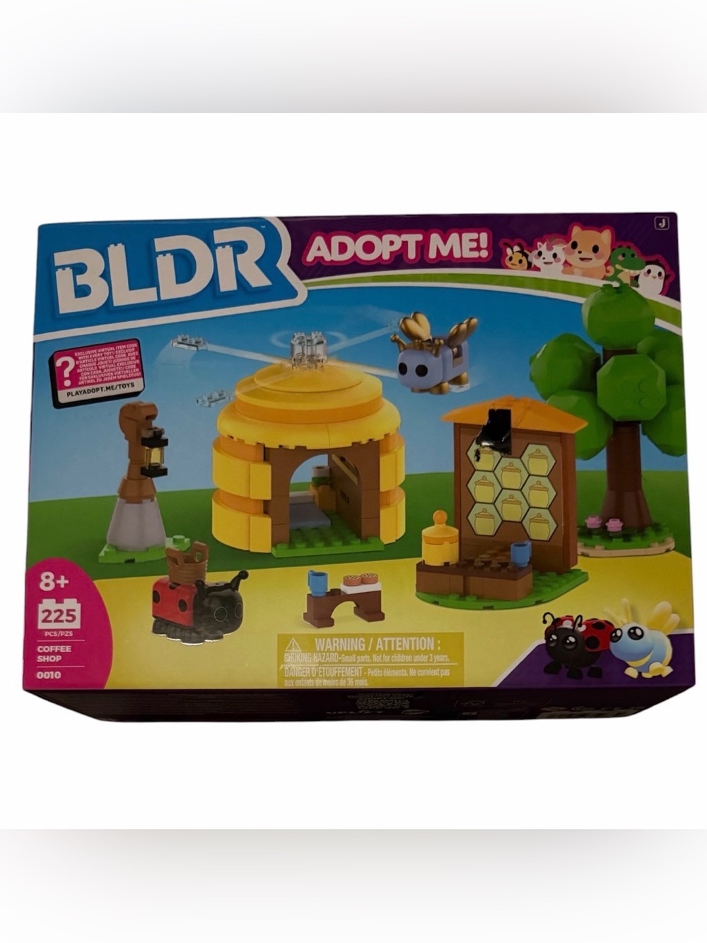 BLDR Roblox Adopt Me! Coffee Queen Bee Building Set 225 pc